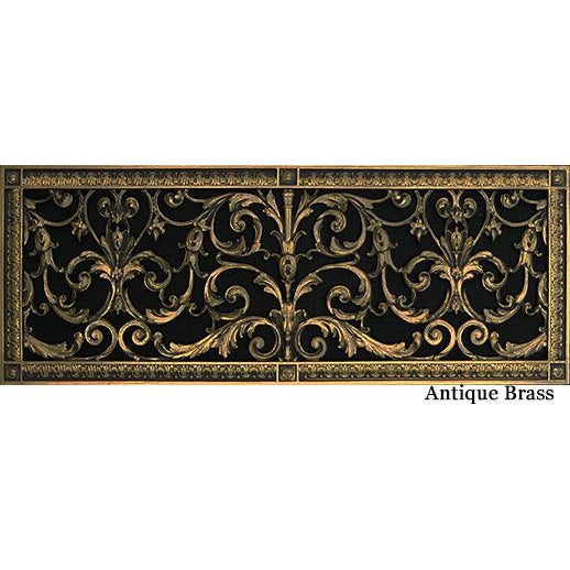 RESIN LOUIS XIV GRILLE - 8X24 DUCT, 10 X 26 FRAME