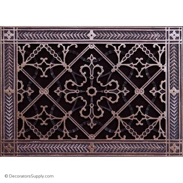 RESIN ARTES & CRAFTS GRILLE - 8X12 DUCT, 10 X 14 FRAME-BAI HVAC Grille-vent-cover-Decorators Supply