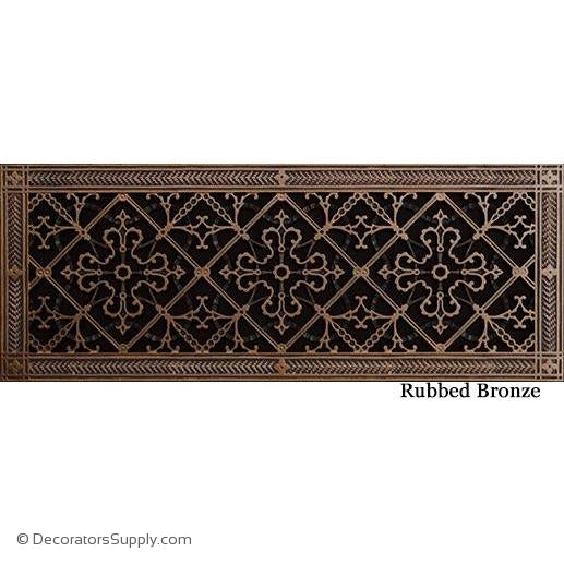 RESIN ARTES & CRAFTS GRILLE - 8X24 DUCT, 10 X 26 FRAME-BAI HVAC Grille-vent-cover-Decorators Supply