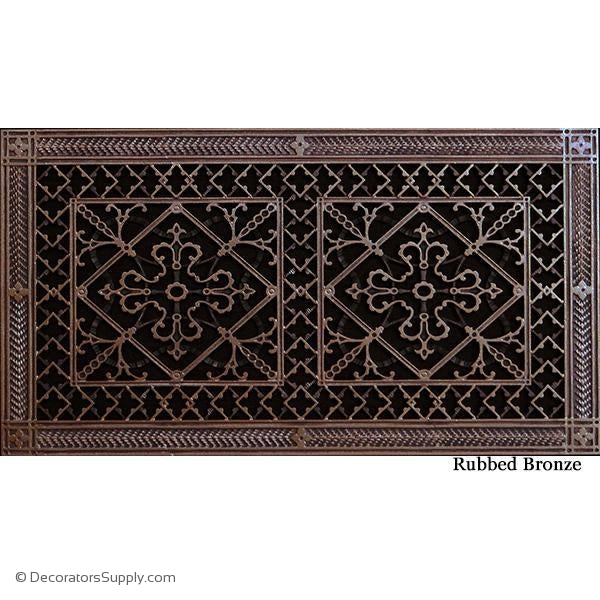 RESIN ARTES & CRAFTS GRILLE - 10X20 DUCT, 12 X 22 FRAME-BAI HVAC Grille-vent-cover-Decorators Supply