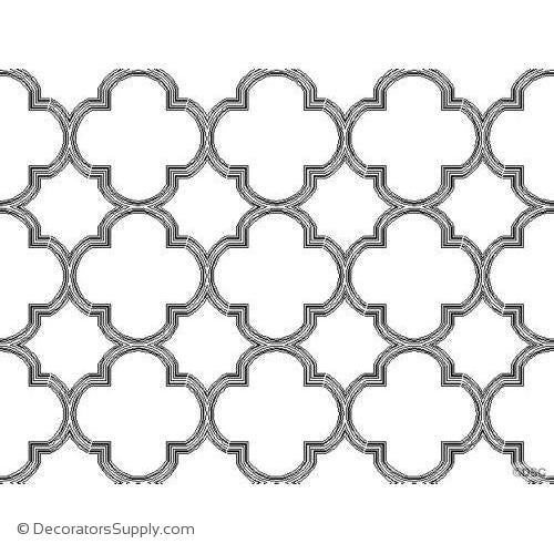 Open Tracery Pattern   Approx  7' x 5'   12pc - TRA100