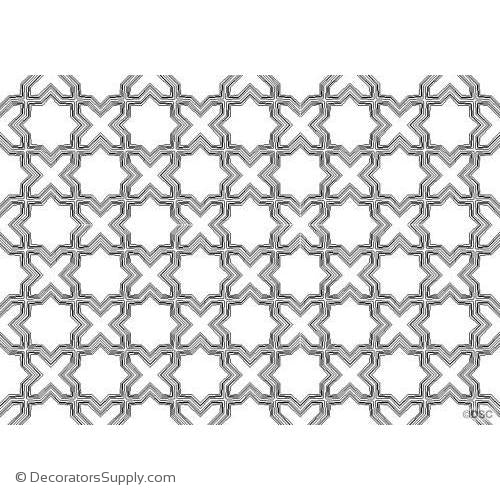 Open Tracery Pattern Approx 5' x 4'  -   20pcs - TRA101