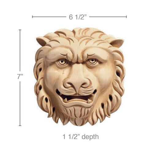 Lion's Head Wood Rosette - (Lindenwood)