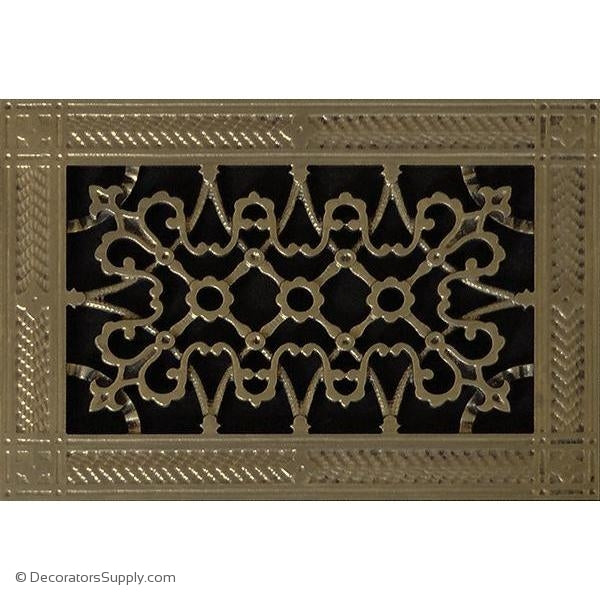 RESIN ARTES & CRAFTS GRILLE -6X10 DUCT, 8 X 12 FRAME