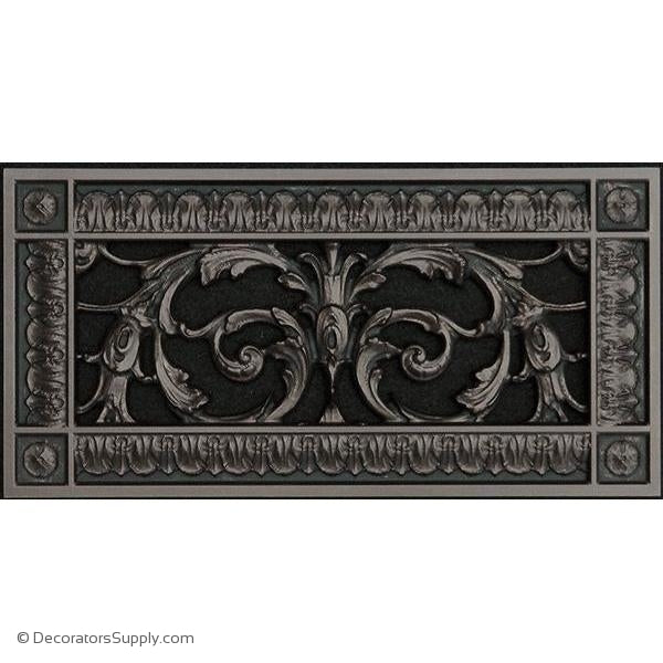 Resin Louis XIV Vent Cover Grille   4" x 10" Duct  6" x 12" Frame
