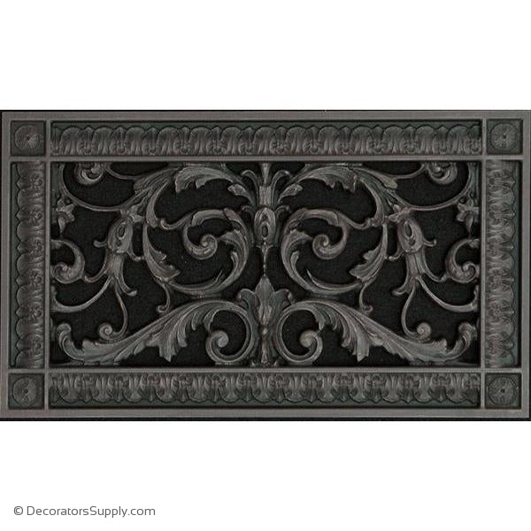 RESIN LOUIS XIV GRILLE - 6X12 DUCT, 8 X 14 FRAME