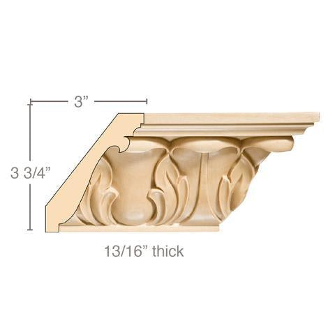 4-3/4" Lg Acanthus Crown (8' increments)