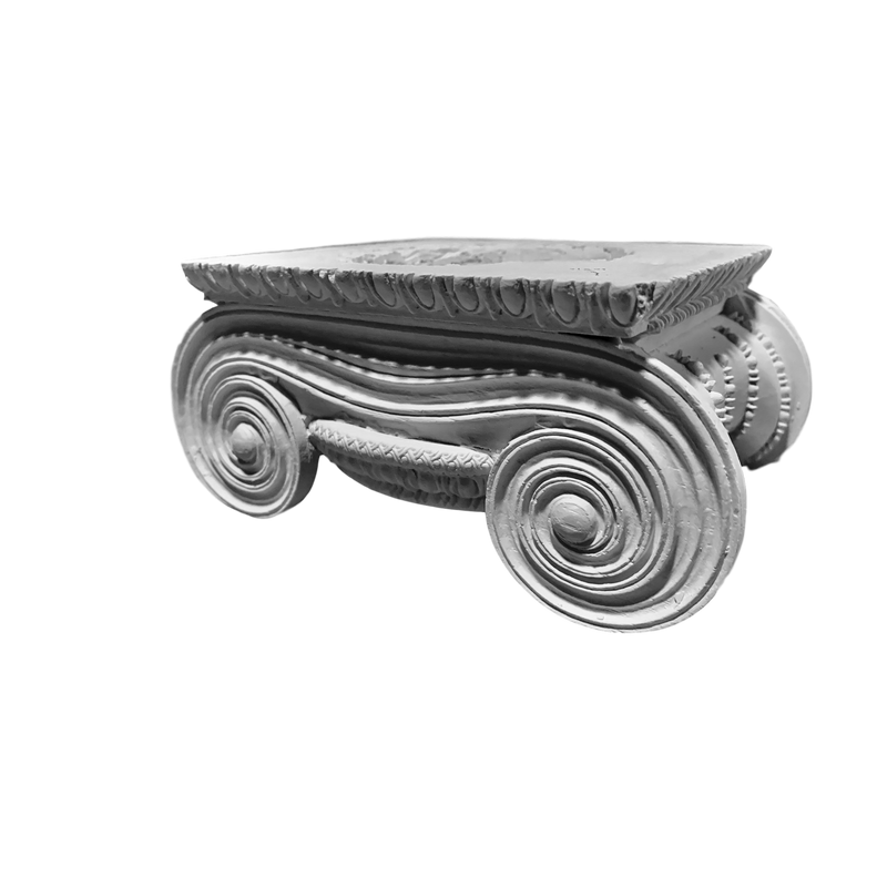 Plaster Capital [Round] - Greek Ionic Erechtheum