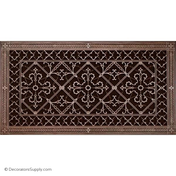RESIN ARTES & CRAFTS GRILLE - 12X24 DUCT, 14 X 26 FRAME-BAI HVAC Grille-vent-cover-Decorators Supply